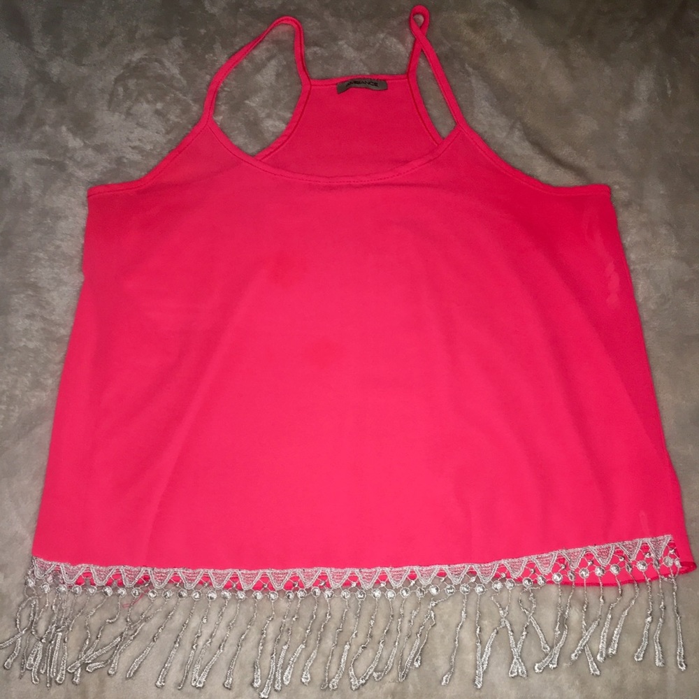 Bright  coral summer tank